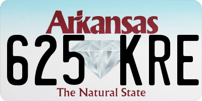 AR license plate 625KRE