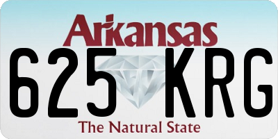 AR license plate 625KRG