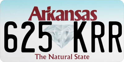 AR license plate 625KRR