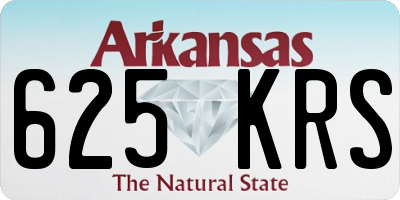 AR license plate 625KRS