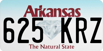 AR license plate 625KRZ