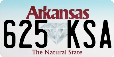 AR license plate 625KSA
