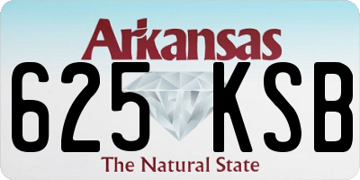 AR license plate 625KSB