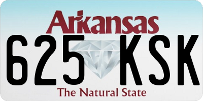 AR license plate 625KSK