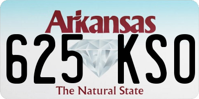 AR license plate 625KSO