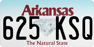 AR license plate 625KSQ