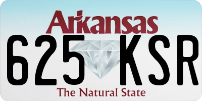 AR license plate 625KSR