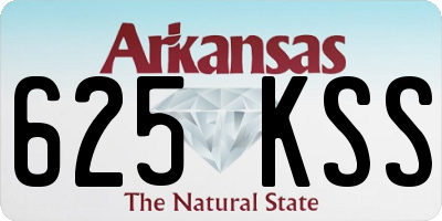 AR license plate 625KSS