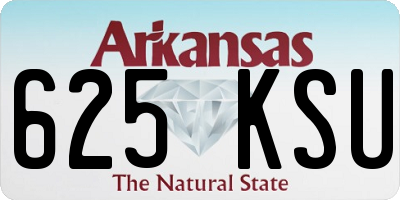 AR license plate 625KSU