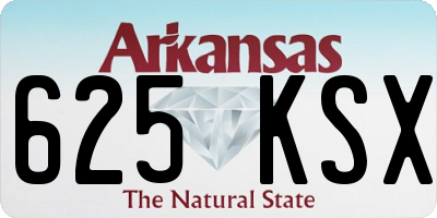 AR license plate 625KSX