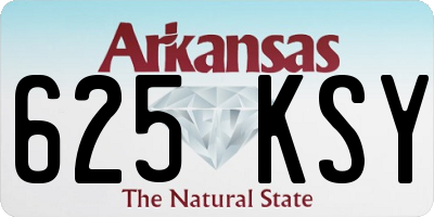 AR license plate 625KSY