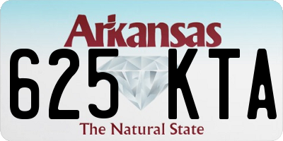 AR license plate 625KTA