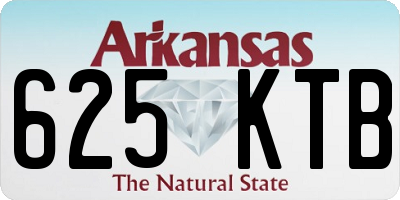 AR license plate 625KTB