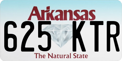 AR license plate 625KTR