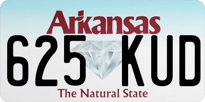 AR license plate 625KUD