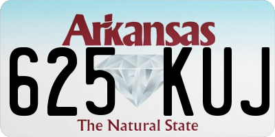 AR license plate 625KUJ