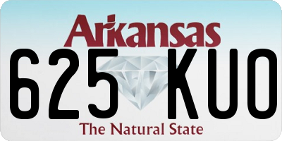 AR license plate 625KUO
