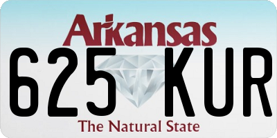 AR license plate 625KUR