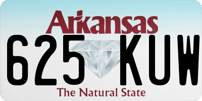 AR license plate 625KUW