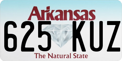 AR license plate 625KUZ
