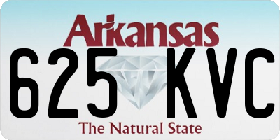 AR license plate 625KVC