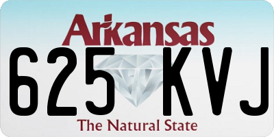 AR license plate 625KVJ