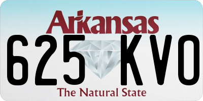 AR license plate 625KVO