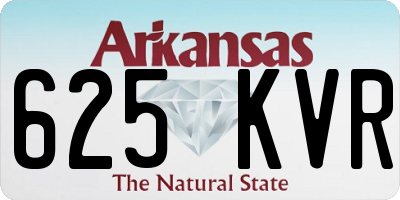 AR license plate 625KVR