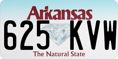 AR license plate 625KVW