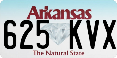 AR license plate 625KVX