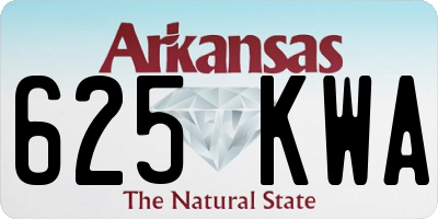 AR license plate 625KWA