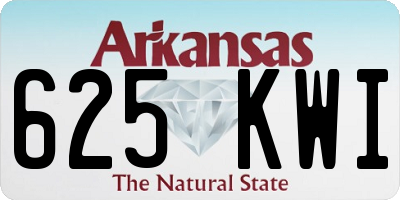 AR license plate 625KWI