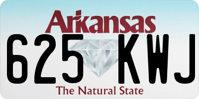 AR license plate 625KWJ