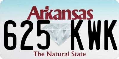 AR license plate 625KWK