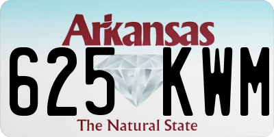 AR license plate 625KWM