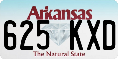 AR license plate 625KXD