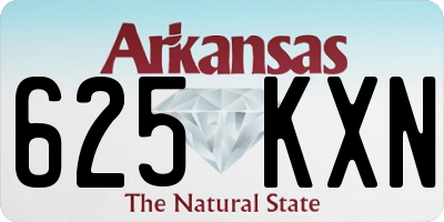 AR license plate 625KXN