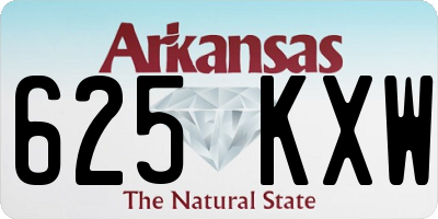 AR license plate 625KXW