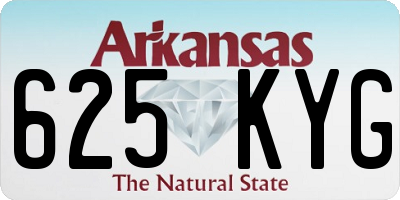 AR license plate 625KYG