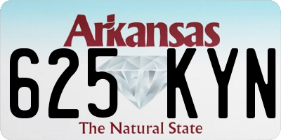 AR license plate 625KYN