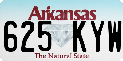 AR license plate 625KYW