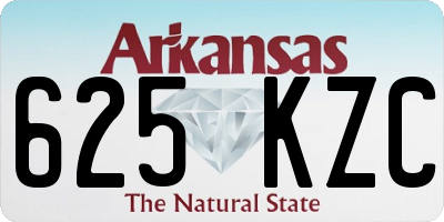 AR license plate 625KZC