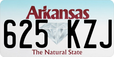 AR license plate 625KZJ
