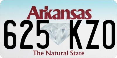 AR license plate 625KZO