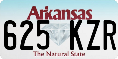 AR license plate 625KZR
