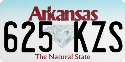 AR license plate 625KZS