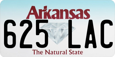 AR license plate 625LAC