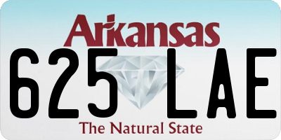 AR license plate 625LAE