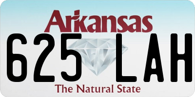 AR license plate 625LAH