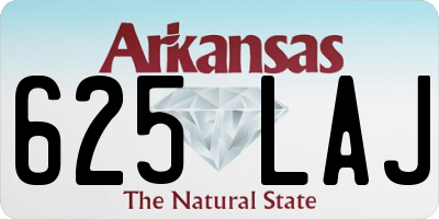 AR license plate 625LAJ